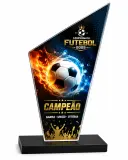 Troféus Acrílico Cristal 2mm (10x18cm) Com Base Preta Impressão em UV 1