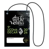 Credencial de evento 10 x 14 cm em Papel 300G com cordão barbante (PACOTE C/ 100 Unidades) IMPRESSÃO FRENTE E VERSO 2