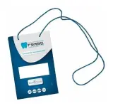 Credencial de evento 10 x 14 cm em Papel 300G com cordão barbante (PACOTE C/ 100 Unidades) IMPRESSÃO FRENTE E VERSO 3